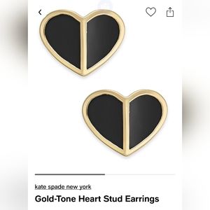 Kate Spade gold earrings.